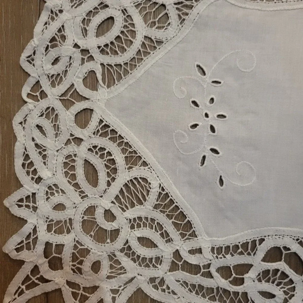 White Lace Placemats